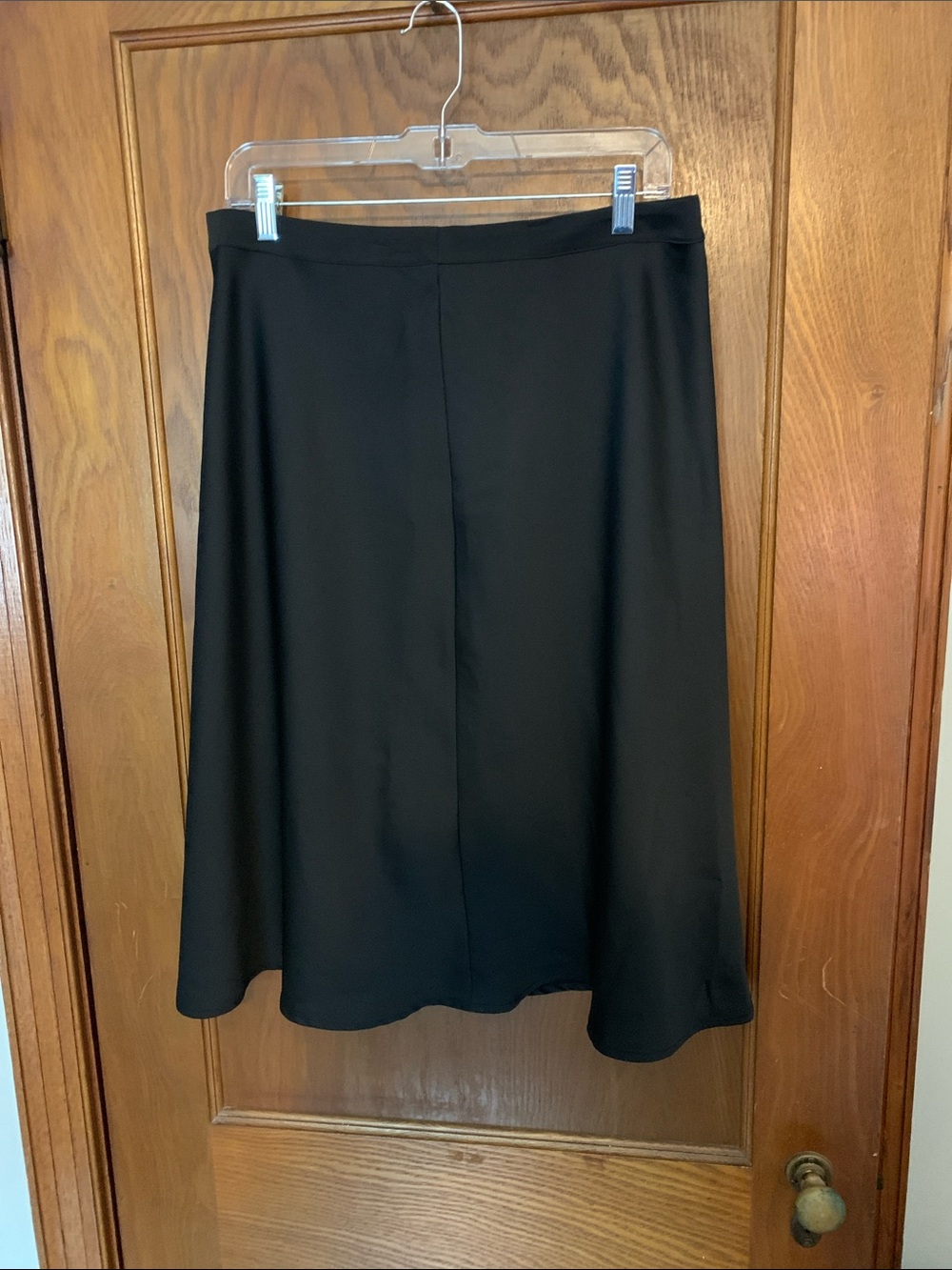 Liz Claiborne Black Midi A-Line Skirt